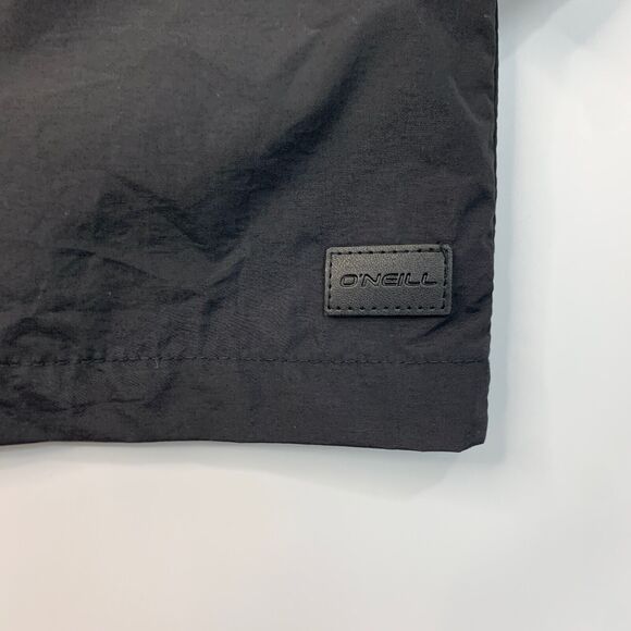 O'neill Jacket Boys M Medium Black Snap Button Lightweight Water Resistant Nylon - Picture 9 of 12